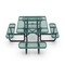 Flash Furniture Square Picnic Table, Green, Metal, 79.75 in L SLF-EMS46-H60L-GN-GG - alternate 5
